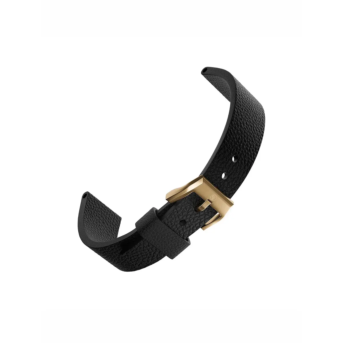 Yema Cinturino Pelle Vintage Grana Nero 20mm IP Bronze - immagine 2